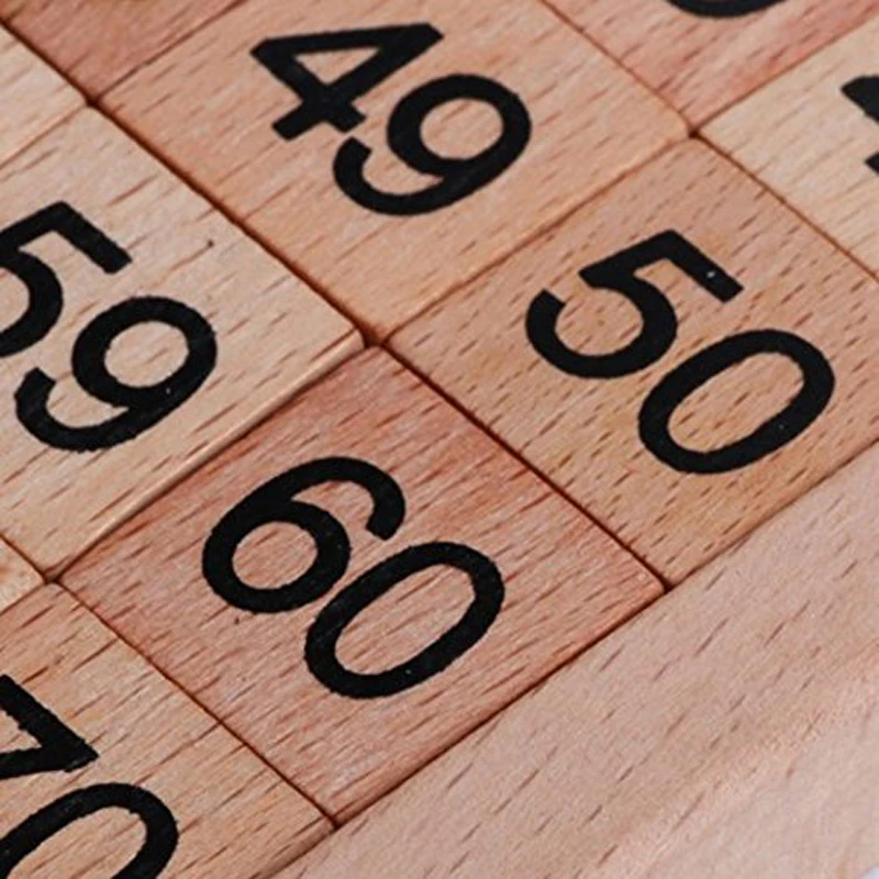 

Montessori Educational Wooden Toys for Children Baby Toys 0-12 Months 1-100 Digit Table Kids Math Teaching Toys for Children