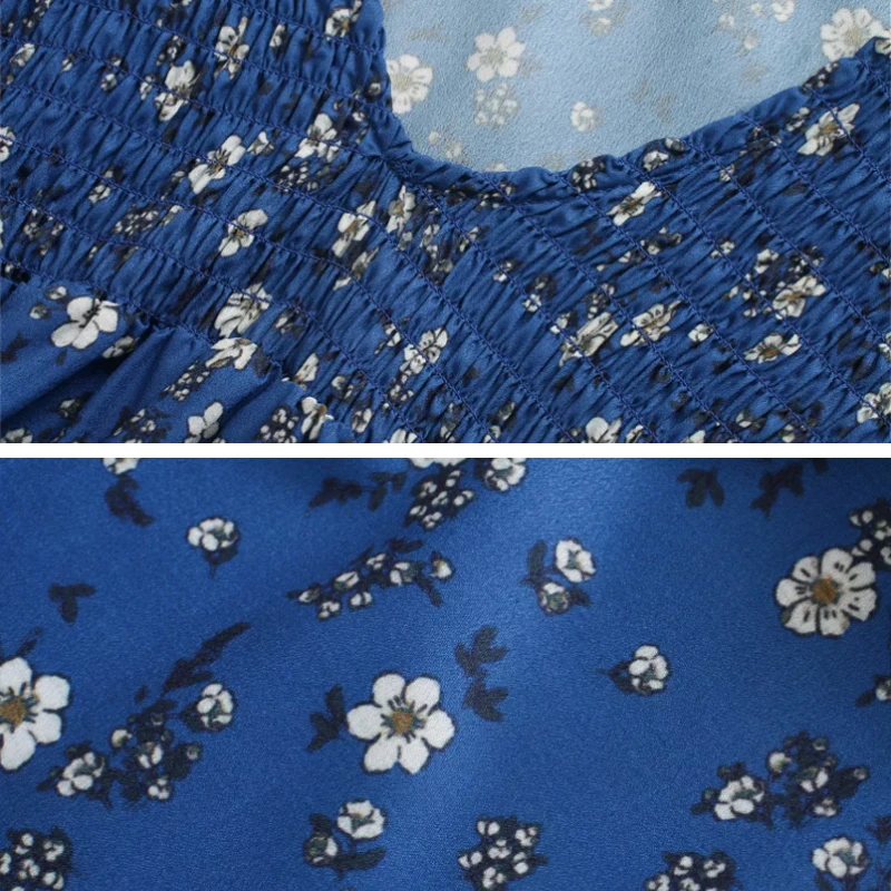 

Sexy Women Floral Print Midi dress 2020 Elegant New Long sleeve A-line Loose Casual Dress Vestido Spring Summer Chic YNZZU YD322