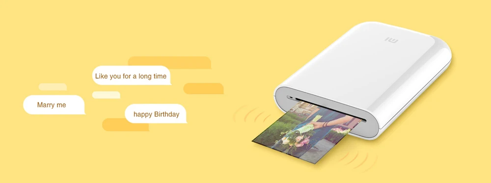 Xiaomi Mini inkless Photo Printer AR Video Printing pocket printer