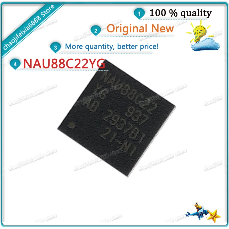 1pcs/lot!NAU88C22YG NAU88C22 QFN32 Stereo audio codec chip NEW ORIGINAL | Электронные компоненты и принадлежности