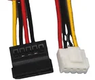 4Pin к 15pin SATA Мощность разъем кабеля для Hikvision DAHUA мини видеокамера IP Камера CCTV жесткого диска Мощность 30 см