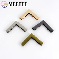 meetee 410pcs 40mm protect corner bag buckles edging metal buttons luggage handbag leather crafts hardware accessories f1 10
