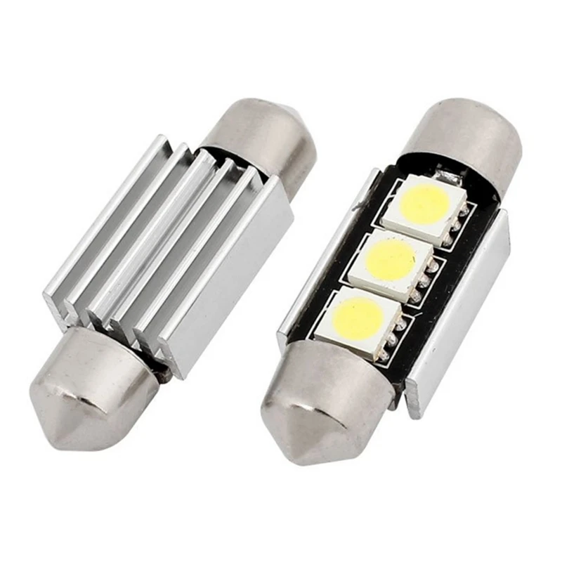 4 шт. 5050 SMD 3 светодиодный Canbus гирлянда светильник 36 мм/50 шт изолированный