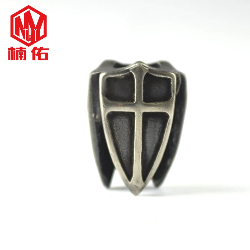 

EDC инструмент Cupronickel щит бусы на шнурок нож из Паракорда бусины ручной работы DIY подвесные аксессуары на молнии