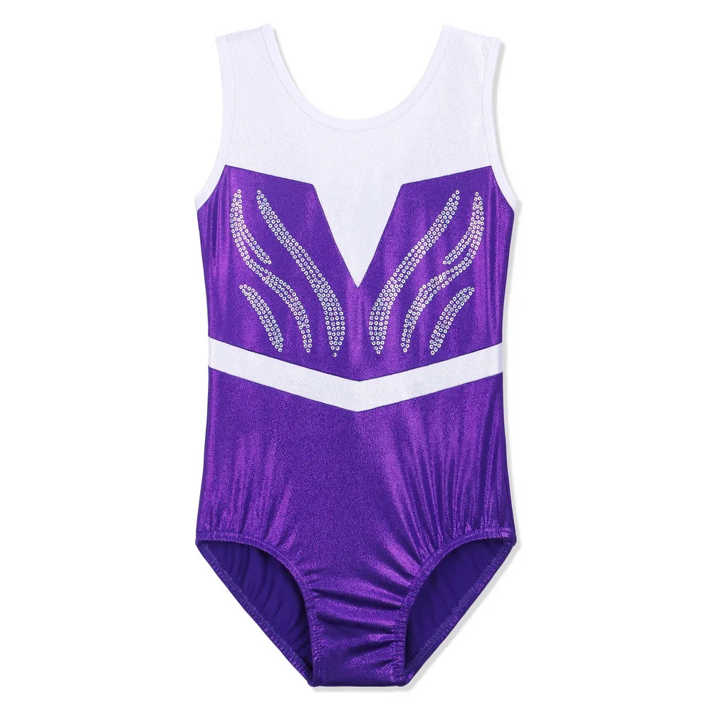 Трико BAOHULU для подростков с блестящими буквами девочек детский гимнастический