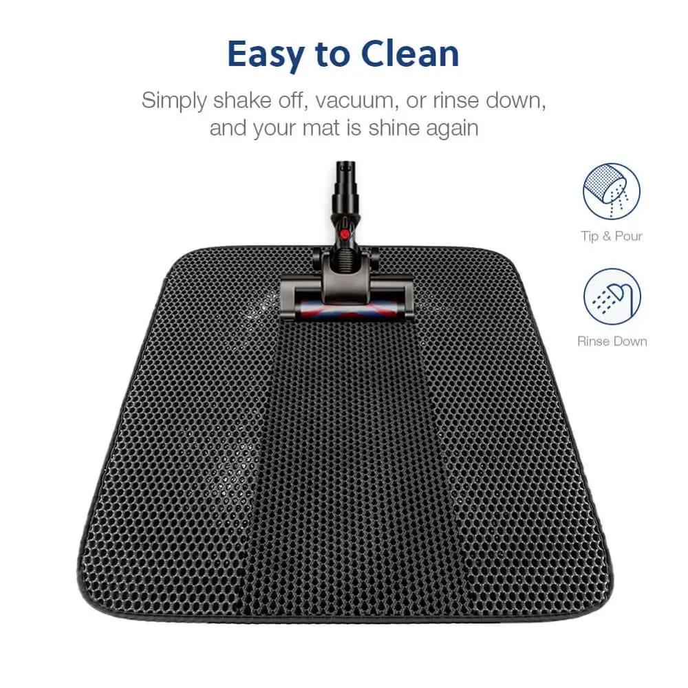 Большой размер кошачий коврик для туалета Двухслойный дизайн водонепроницаемый