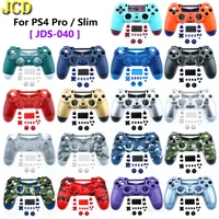 for ps4 slim pro controller jds 040 jdm 040 front back hard plastic housing shell case button mod kit for dualshock 4 pro gen 2