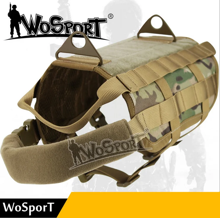 Тактический тренировочный жилет для собак MOLLE Compact Harness Одежда SWAT куртка |