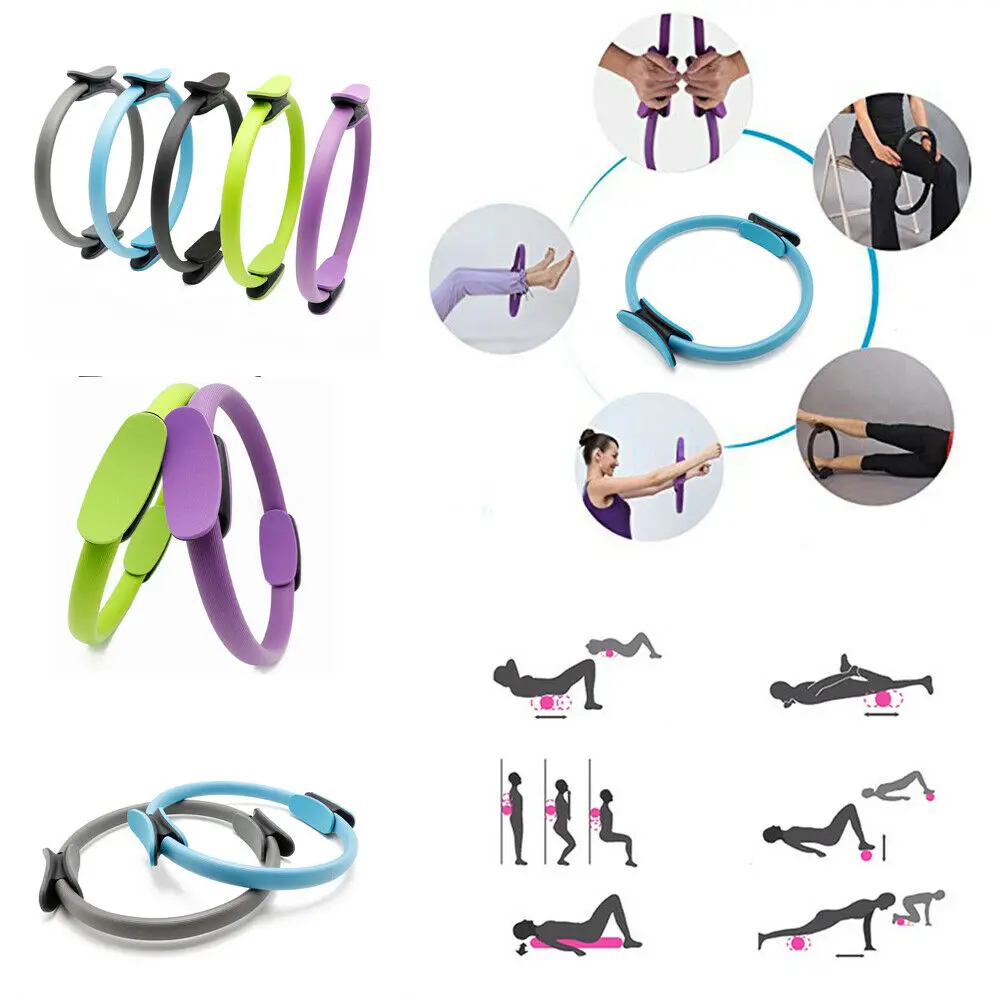 

Quality Yoga Pilates Ring Magic Wrap Slimming Body Building Training Heavy Duty PP+NBR Fitness Kinetic Resistance Circle 5Colors