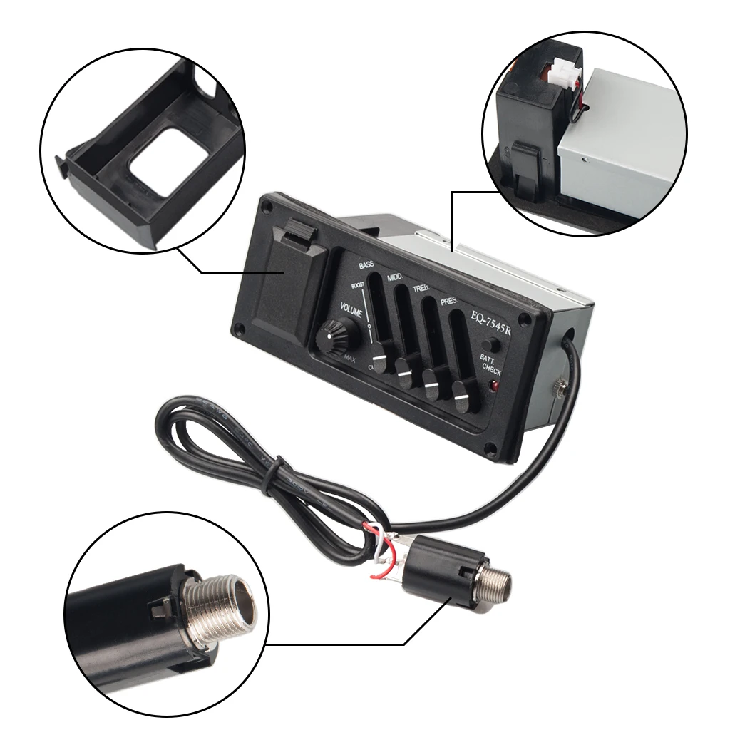 4-полосный усилитель для акустической гитары EQ 7545R