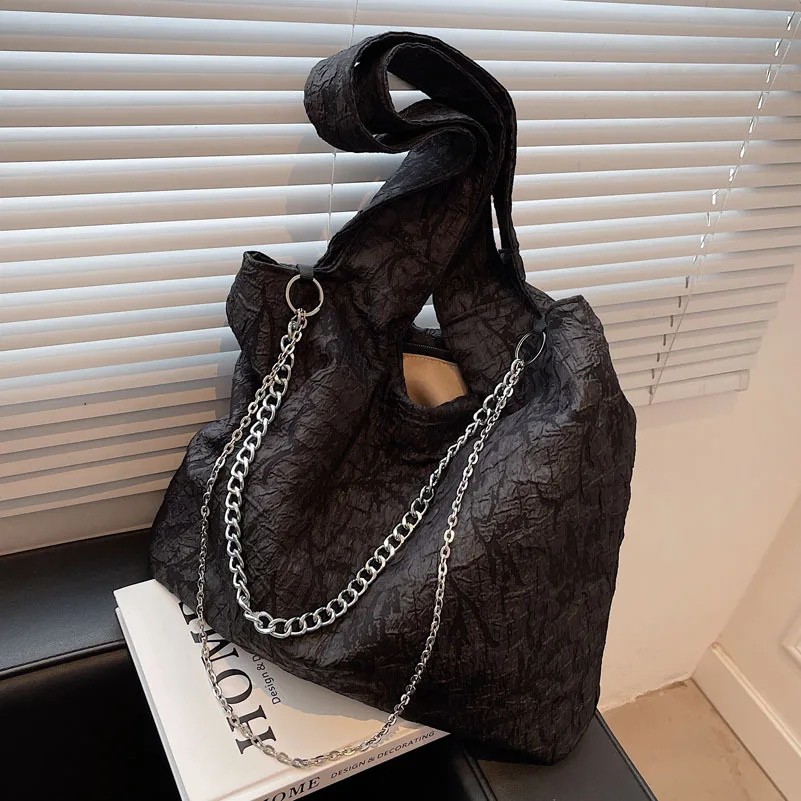 

Ins Wild Female Lace Bucket Bag Simple Style Handbag Teenager Winter Korean Women Tote Bag Fashion Retro Chic Shoulder Bags