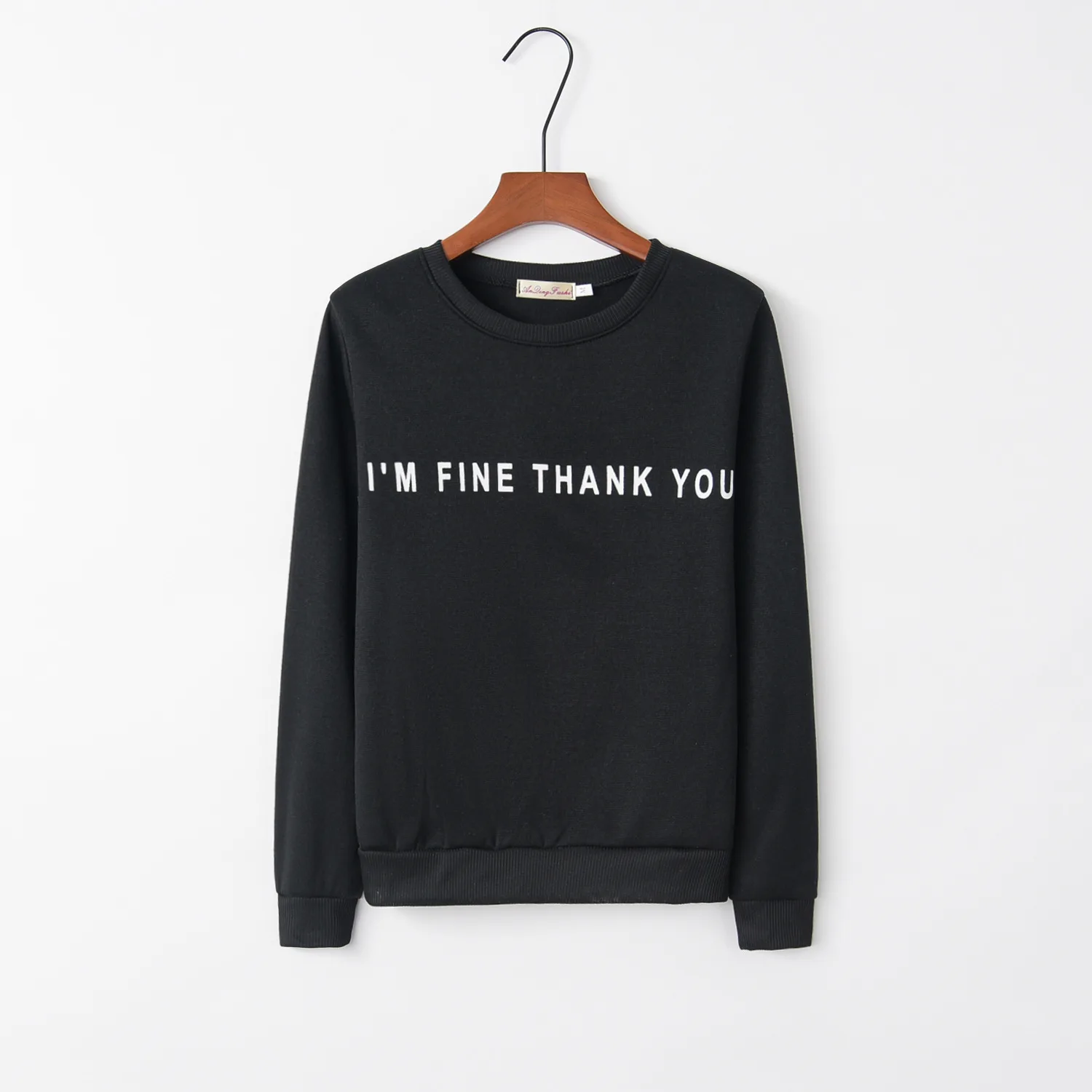 Fine Letter Print 2022 New Design Hot Sale Hoodies Sweatshirts Women Casual Kawaii Harajuku Sweat Girls European Tops Korean