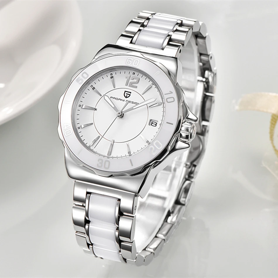 Pagani Design Quartz Wrist watch Ladies Fashion Luxury Watch Japan VJ32 Movement Stainless Steel Ceramic Waterproof woman watch