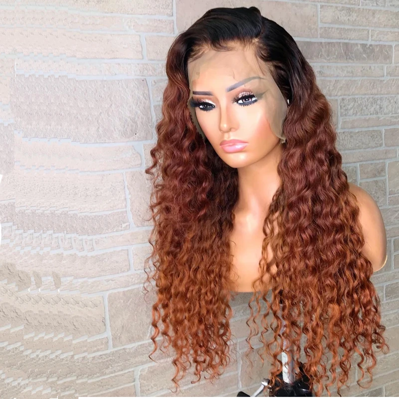 Эффектом деграде (переход от темного к Цвет вьющиеся Синтетические волосы на