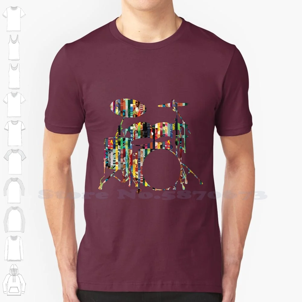 

Rockin' Drum Kit Fashion Vintage Tshirt T Shirts Drum Drum Kit Kit Drummer Drumming Musician Acoustic Guitar Guitars Music