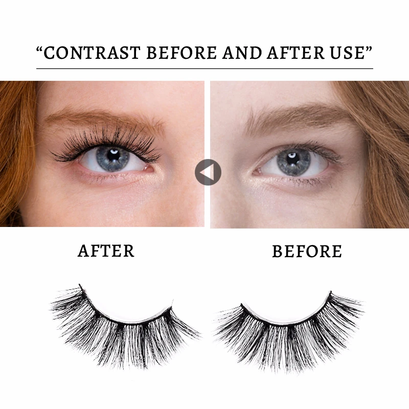DORADOSUN Мягкие 3D Натуральные Искусственные норковые полные полосы мягкие ресницы 5
