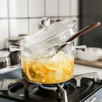 kitchen pots heat resistant household glass shabu shabu porridge pot stockpot glass instant noodle bowl glass stewing pot