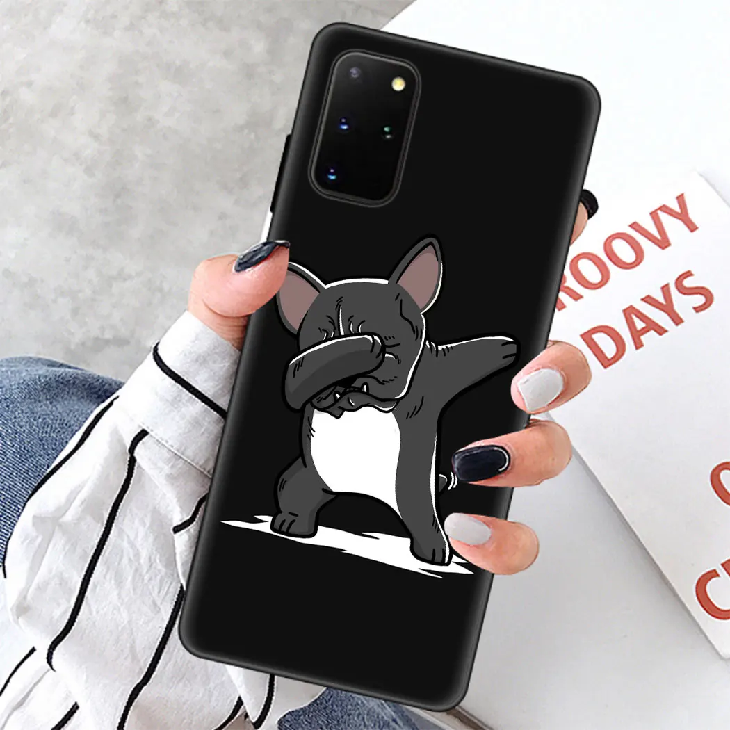 Мягкий силиконовый чехол для Samsung Note 8 9 S6 S7 Edge S8 S10 10 Plus S10E черный телефона Pitbull Dog Dab