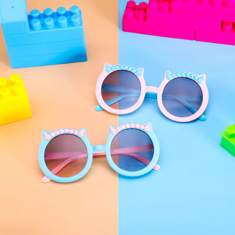 

Cute Pink Green Sun Glasses Girls Boys Baby Eyeglasses Red Kids Sunglasses Children Colored Lenses Vogue Trends 2021 Gifts New