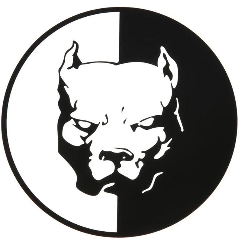 Автомобильные наклейки отражающие в виде бульдога забавные водонепроницаемые