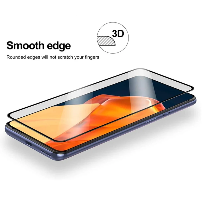 Protector de pantalla para Oneplus 9 5G, pel&iacute;cula transparente de vidrio templado para Oneplus 9 5G, vidrio Protector 2021, 2 uds.-5