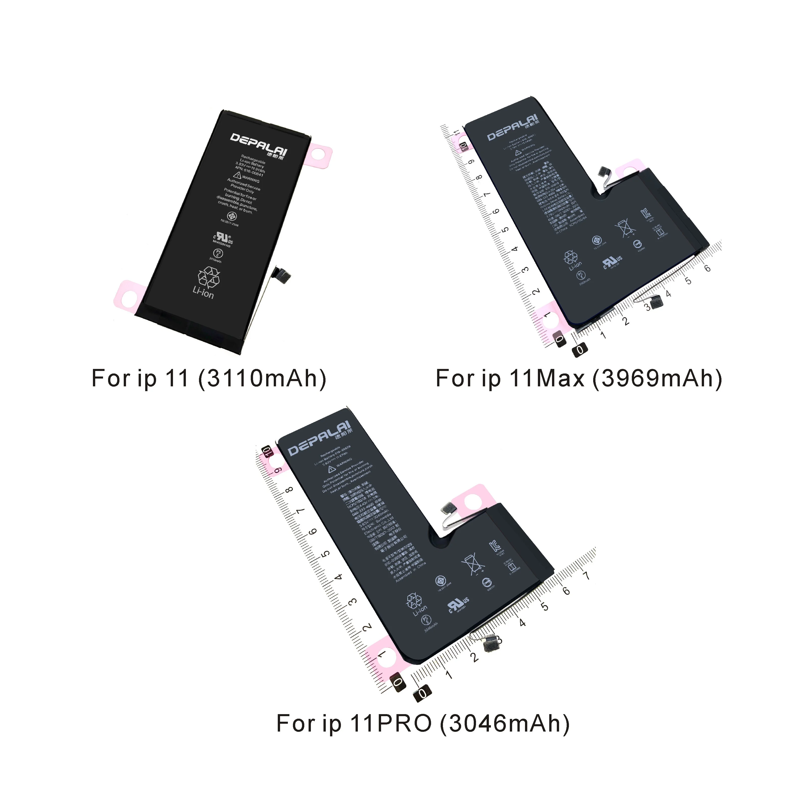 Сменный литий ионный аккумулятор для iPhone 11 Max PRO 3 8 в 0 циклов|Аккумуляторы