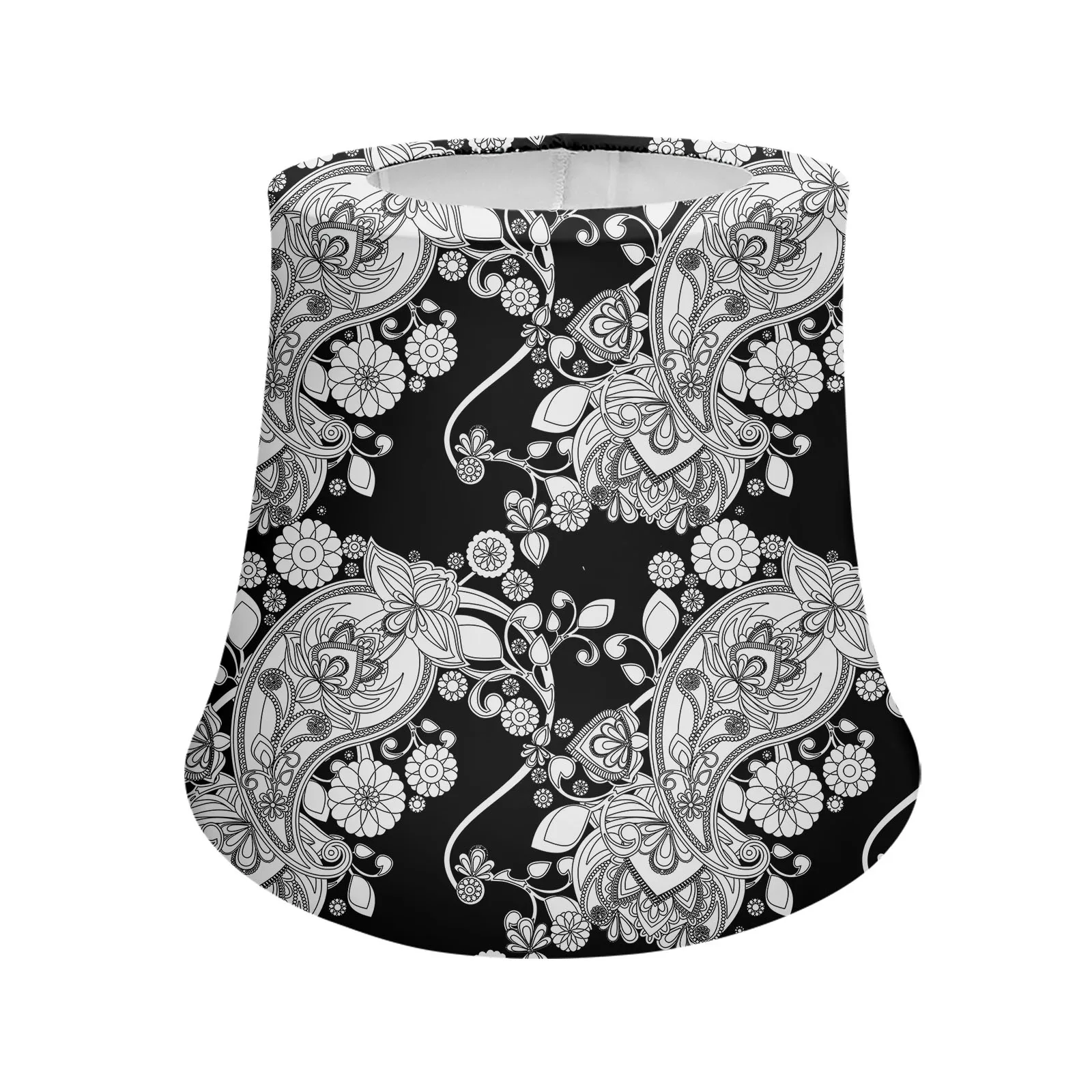 

Fashion Mandala Paisley Lotus Print Cloth Table Lamp Shade Cover ,Polyester Fabric Table, Lamp Cover for Table Lamps Floor Lamps