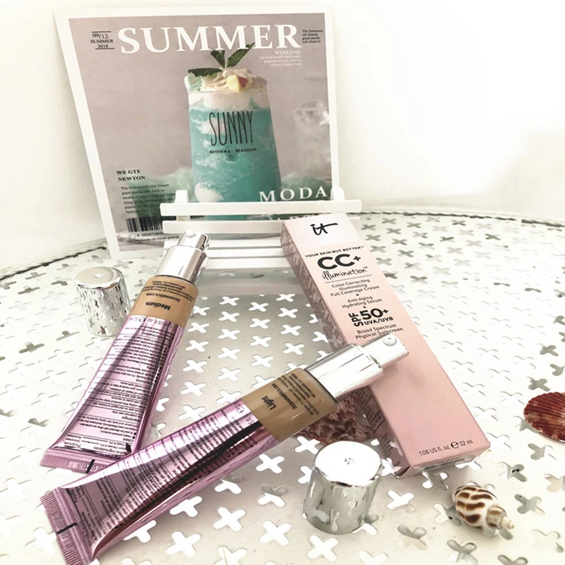 Основа для макияжа лица It Cosmetics CC SPF 50 тональный макияж полного покрытия