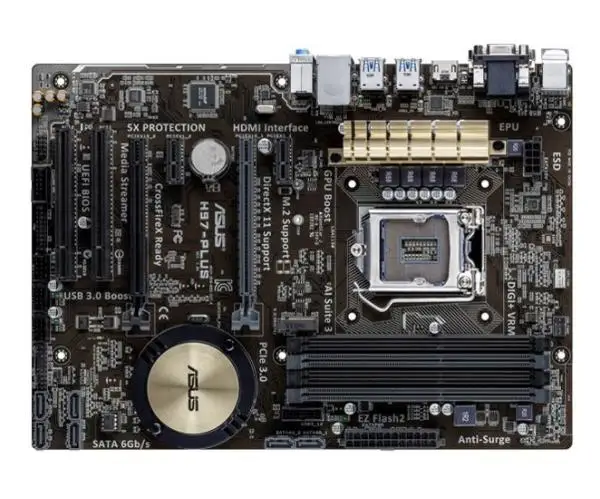 Материнская плата ASUS H97-PLUS DDR3 LGA 1150 материнская 32 Гб USB2.0 USB3.0 SATA3 PCI-E 3 0 | Компьютеры и