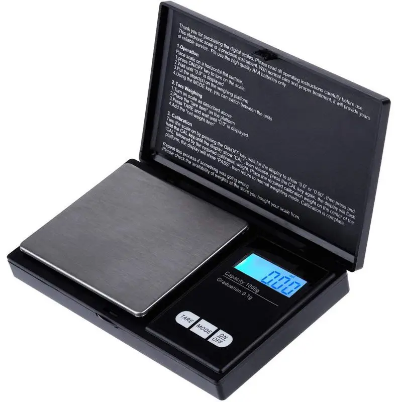 

Digital Pocket Scale 1000G X 0.1G, Kitchen Scale, Jewelry Scales Mini Electronic Scale Pocket Scale