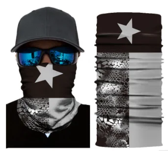 

3D цифровая печать серия флагов бесшовный солнцезащитный и дышащий Многофункциональный наружный повязка на голову для верховой езды ZK20