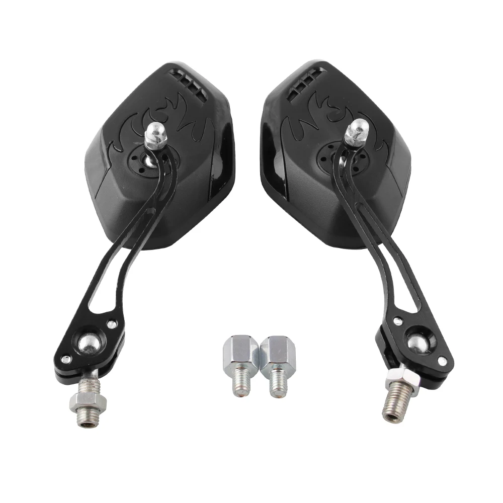 2 шт мотоциклетные зеркала заднего вида вращение на 360 градусов 8 мм 10 4 цвета для