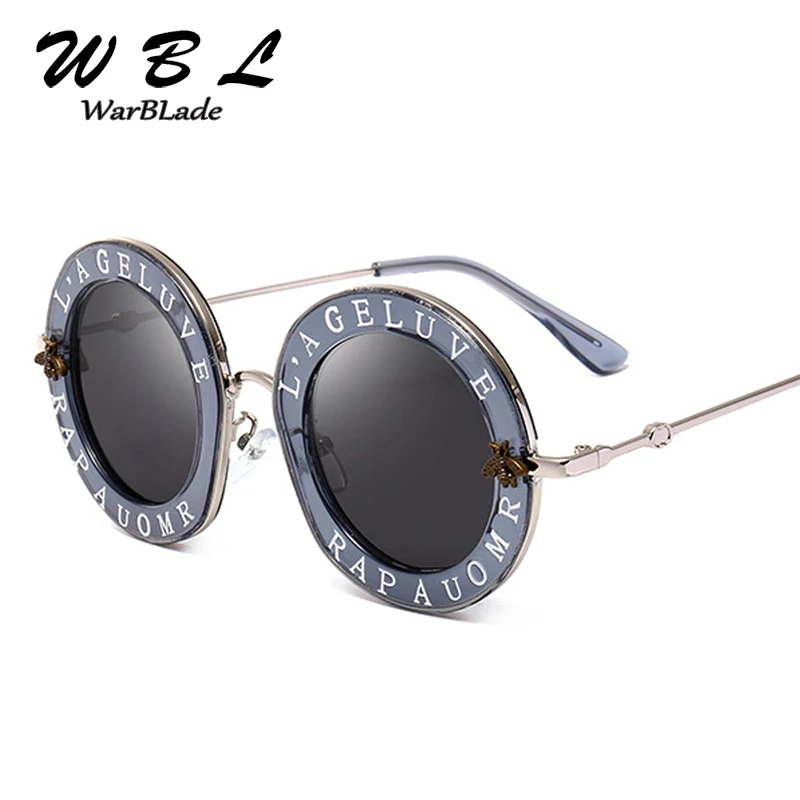 Солнцезащитные очки WarBLade с круглыми буквами в стиле ретро модные трендовые