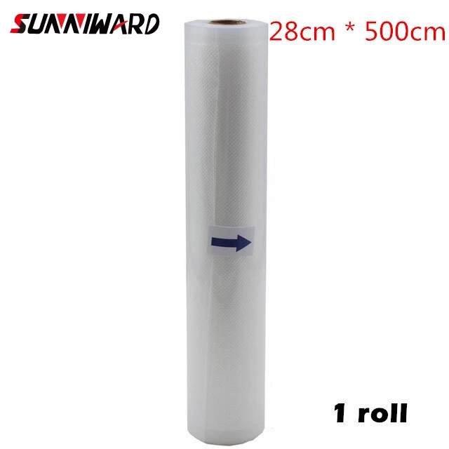 28cm x 500cm(1 roll) Sunniward 220 В/110 в бытовой пищевой вакуумный упаковщик упаковочная машина пленочный упаковщик вакуумный упаковщик в том числе 15 штук пакетов - Цвет: 28cm x 500cm(1 roll)