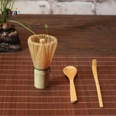 

Hot sale Japanese Ceremony Bamboo 64 Matcha Powder Whisk Green Tea Chasen Brush Tools Tea Sets Green Tea Set Accessories