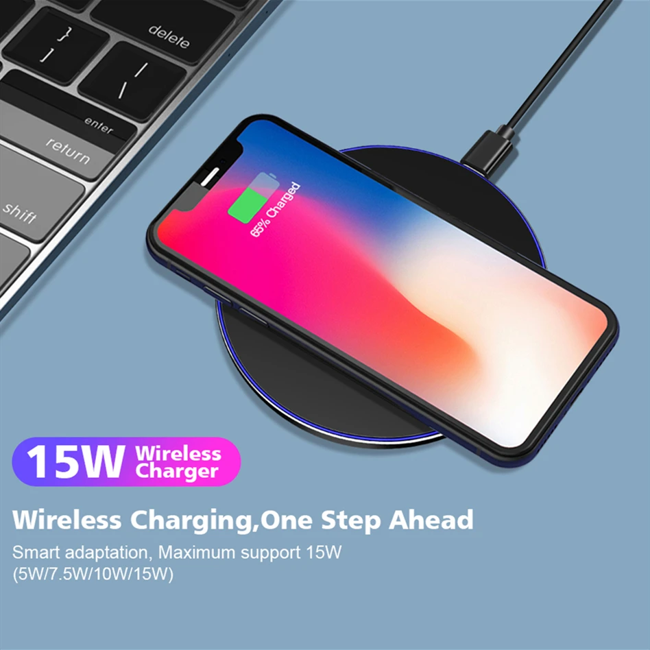 Беспроводное зарядное устройство FDGAO 15 Вт QC 3 0 Qi для iPhone 11 Pro X XS Max XR 8 Samsung S10 S20 S9 Note 10