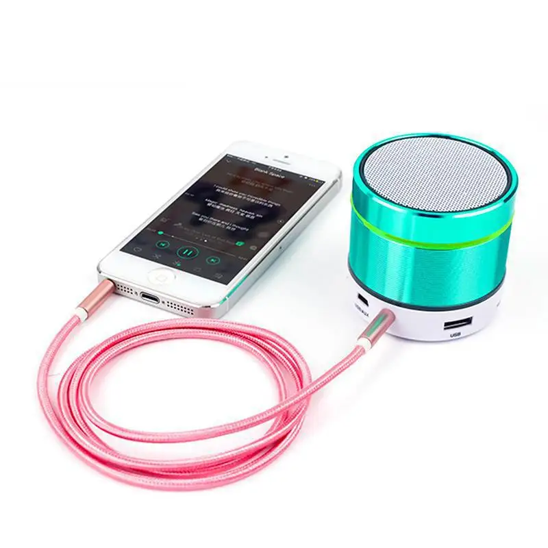 1 м штекер-штекер 3 5 мм Универсальный позолоченный вспомогательный аудио стерео