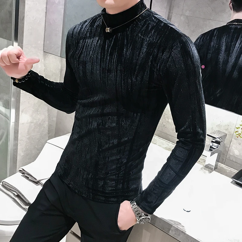 Мужская футболка с длинными рукавами в британском стиле красная теплая принтом и