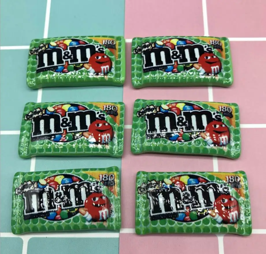 . Каваи смолы M бобы шоколадные конфеты кабошоны украшения для скрапбукинга Diy - Цвет: .