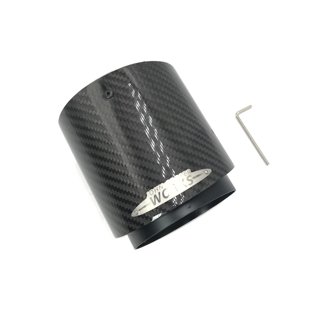 1 шт. синий + наконечник выхлопной трубы из углеродного волокна для MINI Cooper S R55 R56 R57