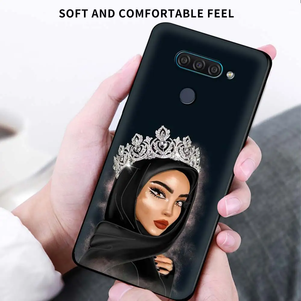 

Muslim Islamic Gril Eyes Phone Case for LG Q60 K61 K50 K51s K42 K40 K40s K31 Funda LG G8 G7 G6 Soft TPU Coque Back Cover Casing