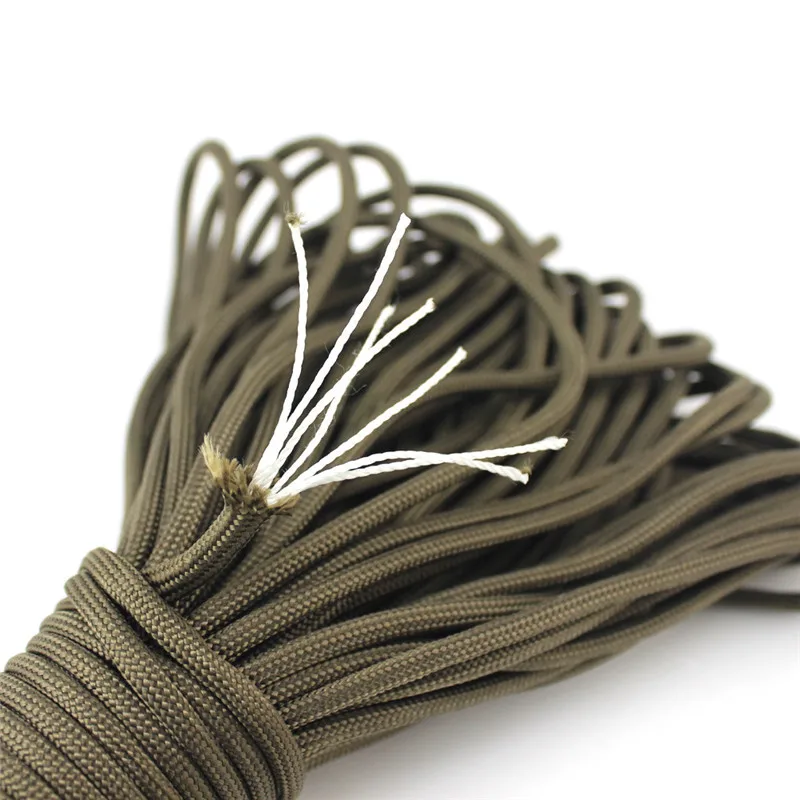

Multipurpose 550 Umbrella Rope Outdoor Emergency Bracelet Braided Rope 7 Core Seven Core Nylon tent climbing Rope