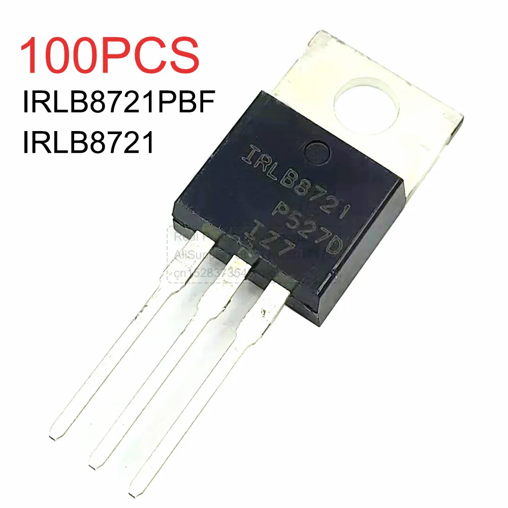 

100PCS IRLB8721PBF IRLB8721 Triode Transistor MOSFET N-CH 30V 62A TO-220 Throught Hole 100% New
