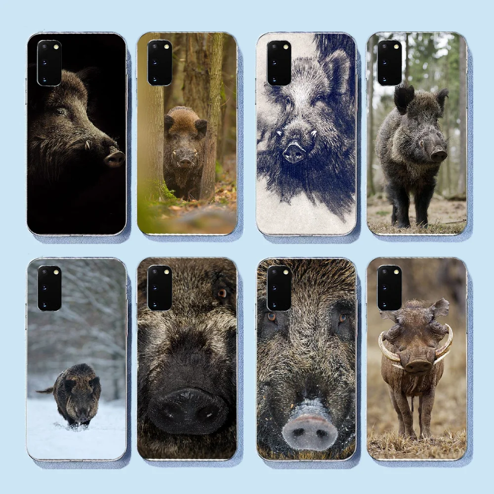 NBDRUICAI чехол с изображением дикого кабана черный мягкий для телефона Samsung S9 plus S5 S6 S7