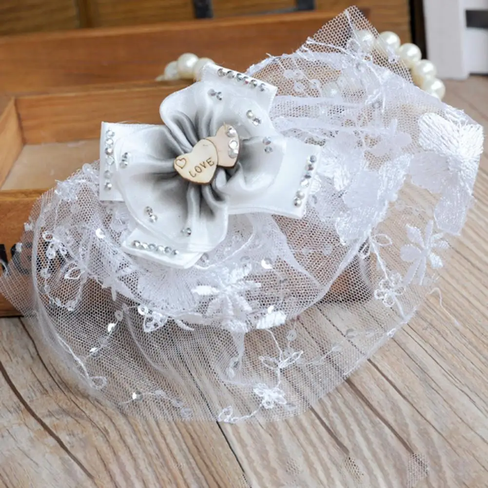 

Удобная Фата для домашних животных, легкая, экологически чистая фата ручной работы с визуальным эффектом, фата для домашних животных