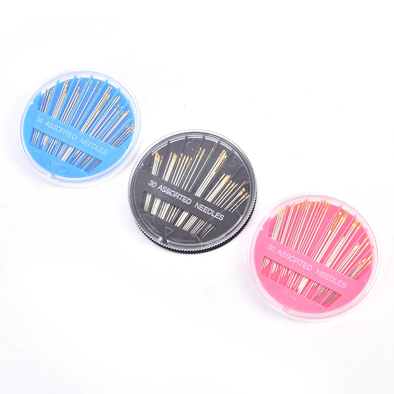 

30pcs Darning Needles Leather Hand Sewing Needles Gold Eye Needle Embroidery Tapestry Home DIY Sewing Accessories