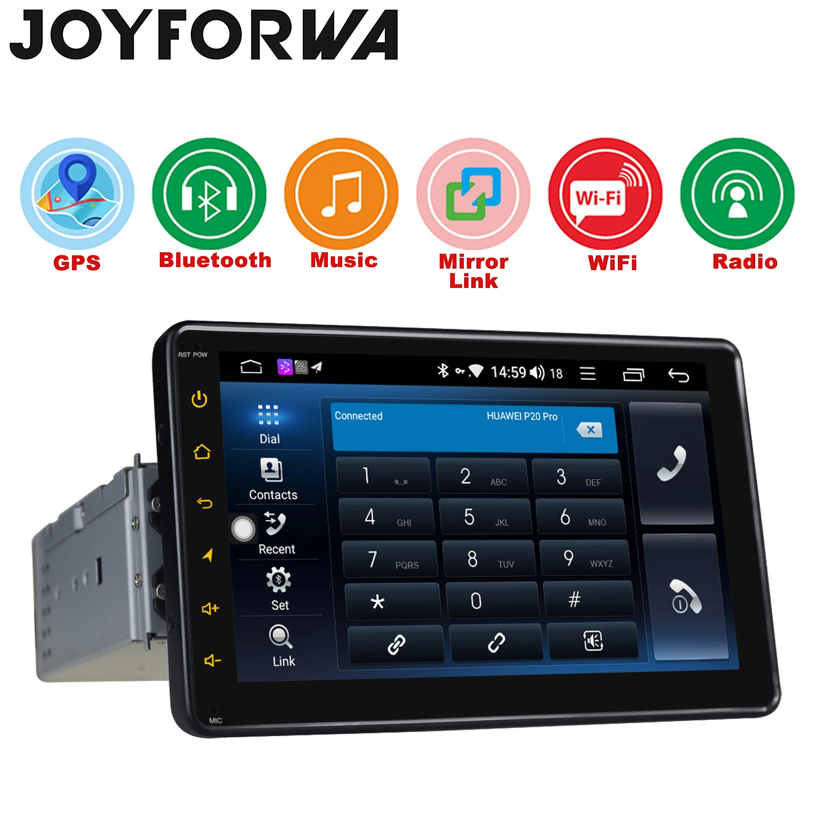 7 &quot1Din Android 8 1 четырехъядерный автомобильный стерео Мультимедийный Плеер