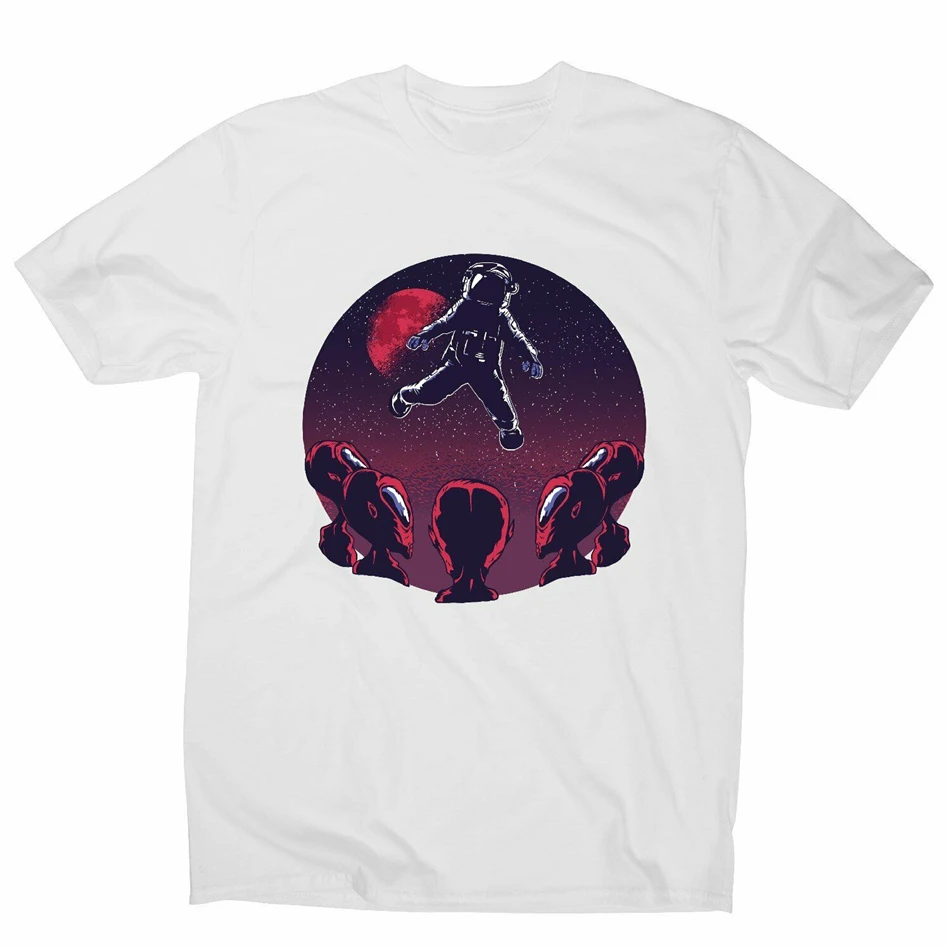 Астронавт Alien Men'S забавная футболка с картинками новая футболка|Мужские