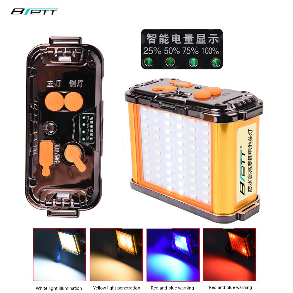 Светодиодная вспышка 18650 Батарейный блок белый желтый светильник красный синий