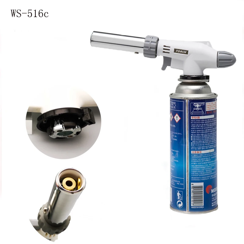 

Welding Gas Torch Flame Gun Metal Flame Gun Blowtorch Cooking Gas-Burner Lighter Heating Butane Portable Camping Cookin Upgrade